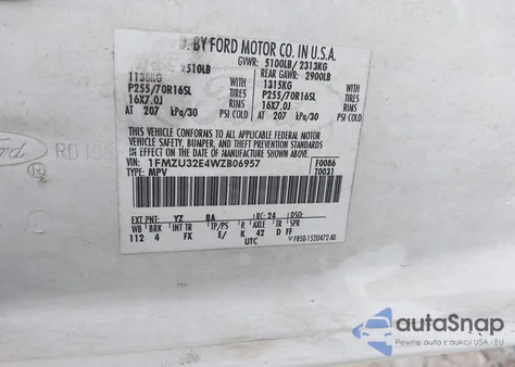 1998 Ford Explorer Eddie Bauer/Limited/Xl/Xlt из США, поврежденный, VIN 1FMZU32E4WZB06957